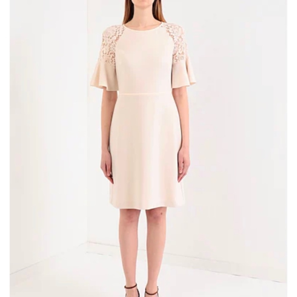 NWT LAUREN BY RALPH LAUREN CREAM DRESS SIZE 8